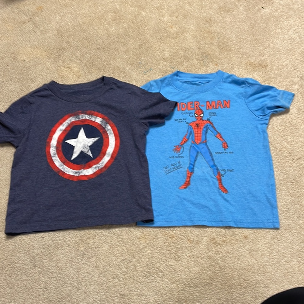 Captain America & Spiderman t-shirt bundle